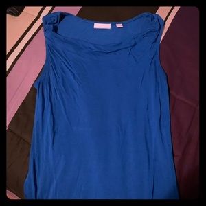 New York and Company blue cowl neck tank